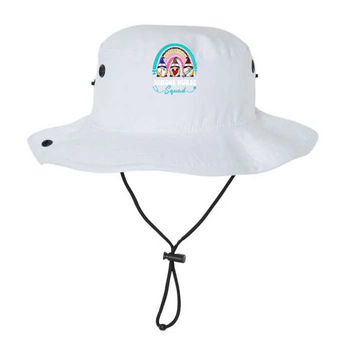 Nurse Squad Leopard Rainbow Gnome School Nurse Gift Legacy Cool Fit Booney Bucket Hat