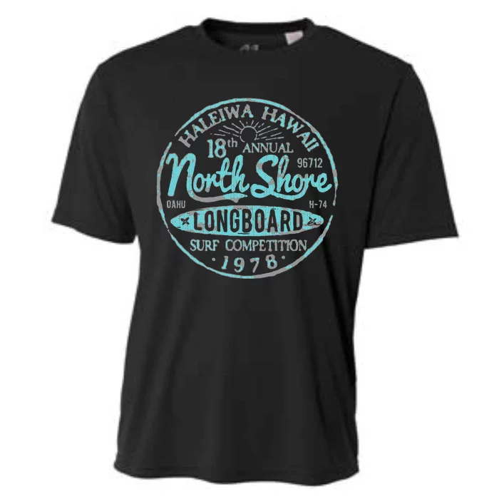 North Shore Long Board Surf Cooling Performance Crew T-Shirt