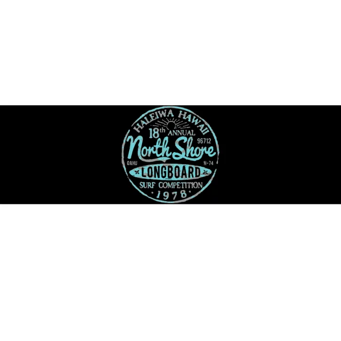 North Shore Long Board Surf Bumper Sticker