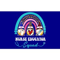 Nurse Squad Leopard Rainbow Gnome Nurse Educator Gift Bumper Sticker