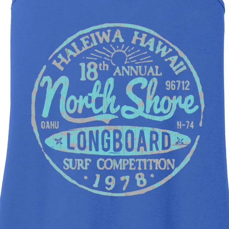 North Shore Long Board Surf Gift Ladies Essential Tank