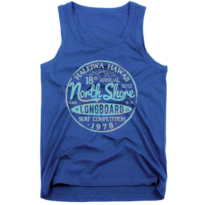 North Shore Long Board Surf Gift Tank Top