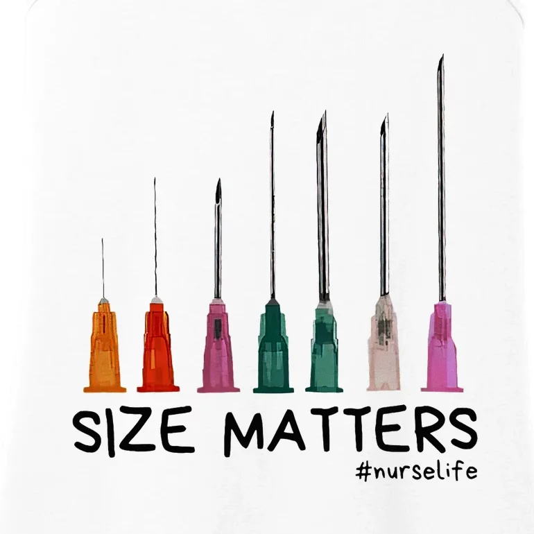 Needle Size Matters Funny Nursing Cna Nurse Life Ladies Essential Tank