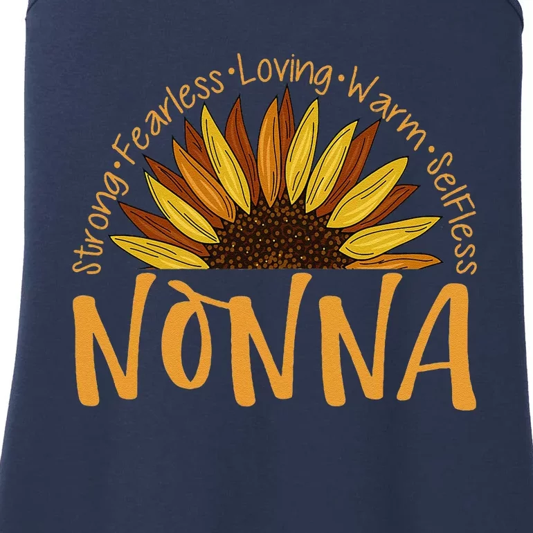 Nonna Sunflower Mothers Day Sunflower For Nonnas Ladies Essential Tank