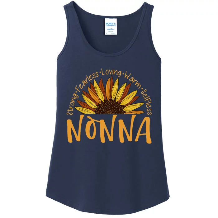 Nonna Sunflower Mothers Day Sunflower For Nonnas Ladies Essential Tank