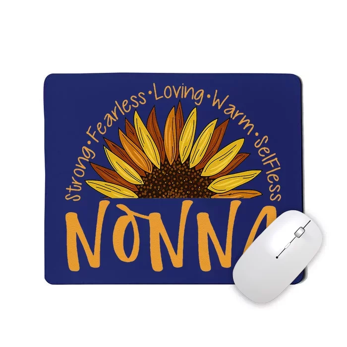 Nonna Sunflower Mothers Day Sunflower For Nonnas Mousepad