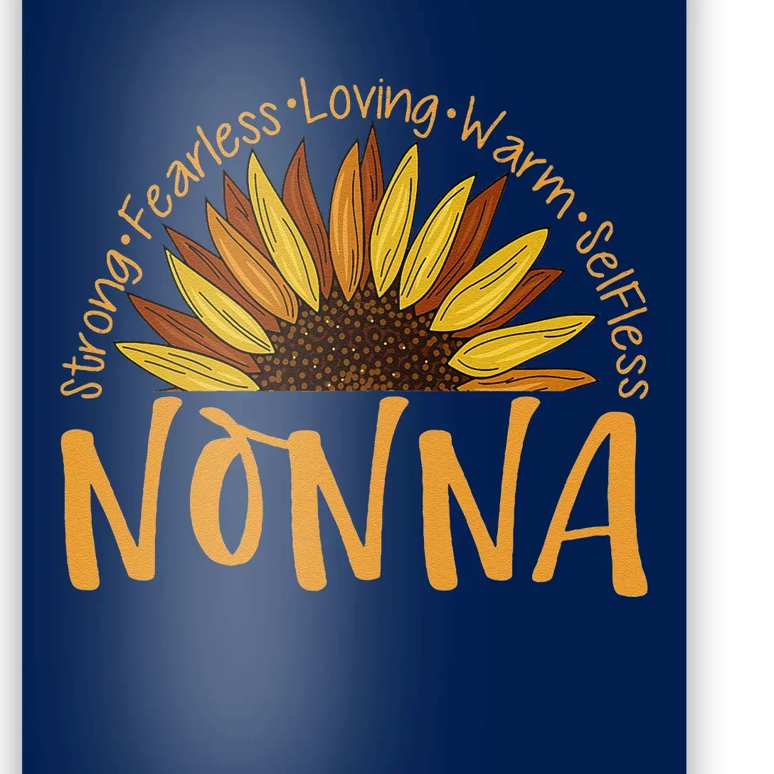 Nonna Sunflower Mothers Day Sunflower For Nonnas Poster