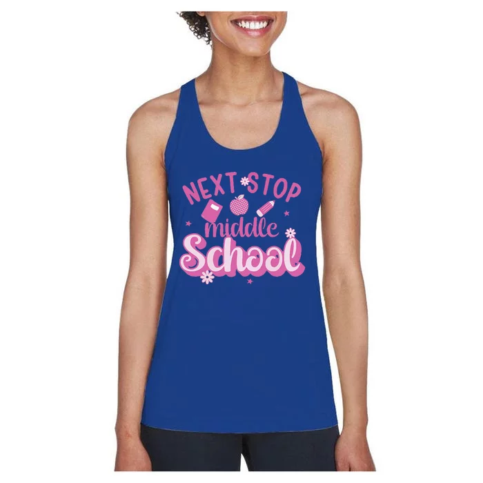 Next Stop Middle School Graduation Women's Racerback Tank