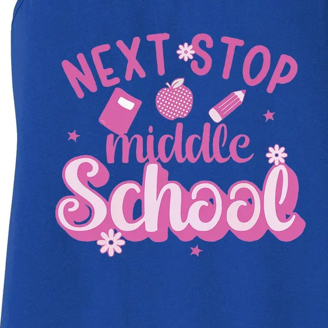 Next Stop Middle School Graduation Women's Racerback Tank