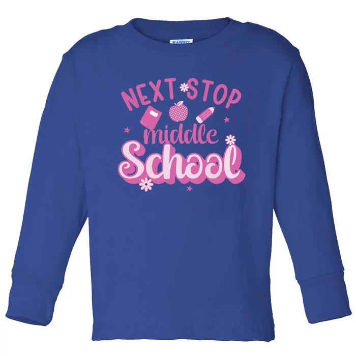 Next Stop Middle School Graduation Toddler Long Sleeve Shirt