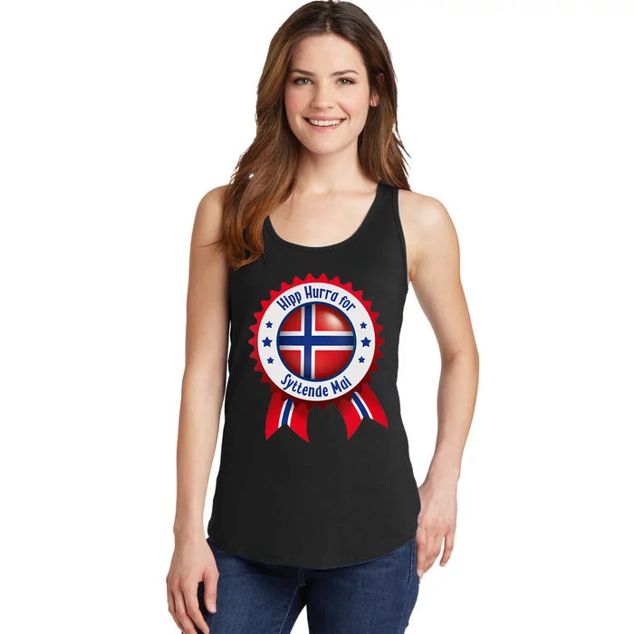 Norwegian Syttende Mai Celebration Ladies Essential Tank