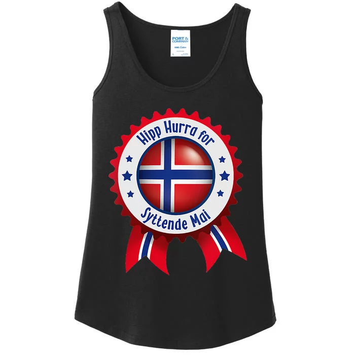 Norwegian Syttende Mai Celebration Ladies Essential Tank