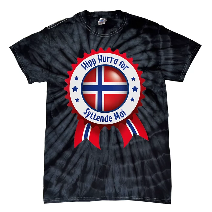 Norwegian Syttende Mai Celebration Tie-Dye T-Shirt