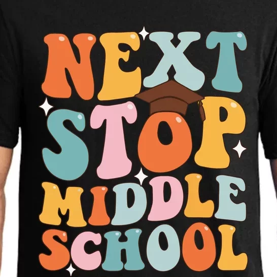 Next Stop Middle School Funny Graduation 5th Grade Pajama Set