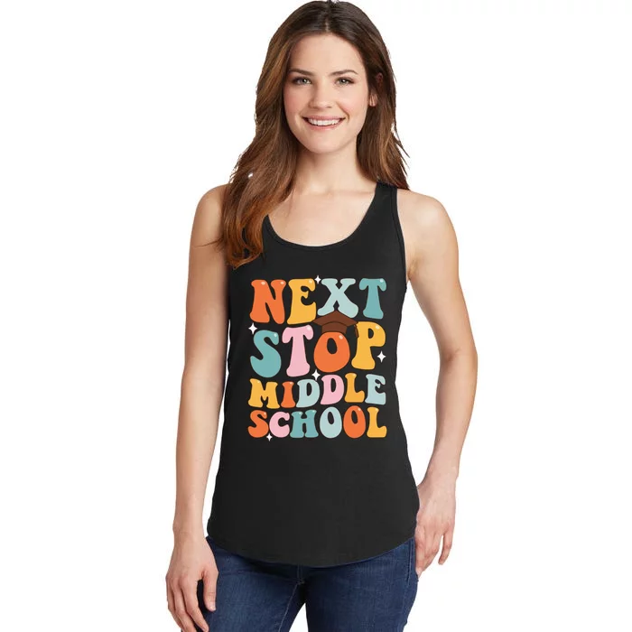 Next Stop Middle School Funny Graduation 5th Grade Ladies Essential Tank