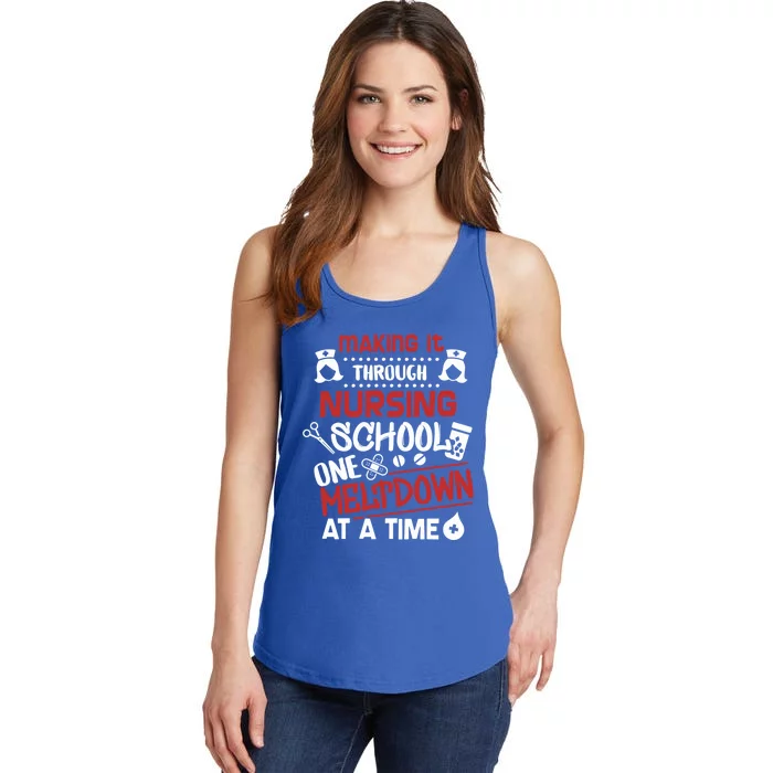 Nurse Student Making It Nursing School Gift Ladies Essential Tank