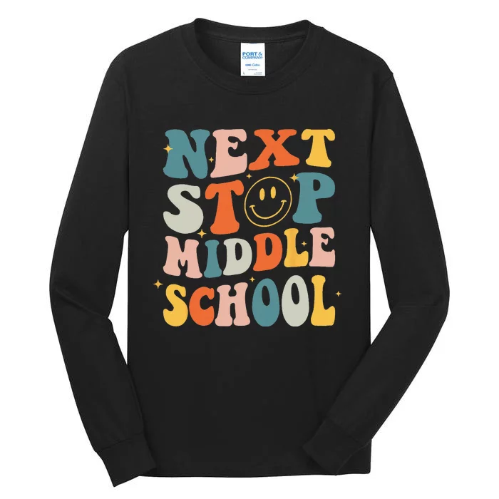 Next Stop Middle School Graduation Last Day Of School Tall Long Sleeve T-Shirt