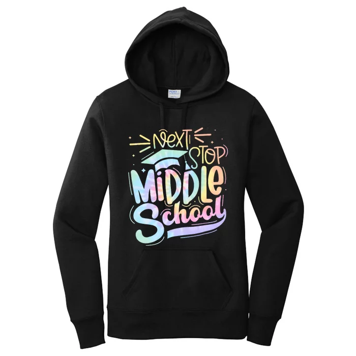 Next Stop Middle School Tie Dye Women's Pullover Hoodie