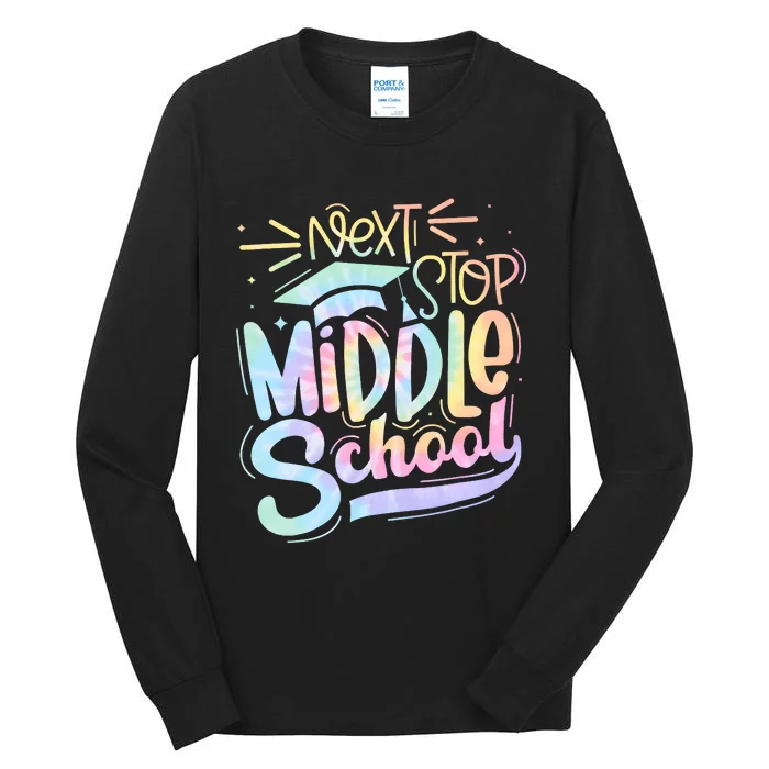 Next Stop Middle School Tie Dye Tall Long Sleeve T-Shirt