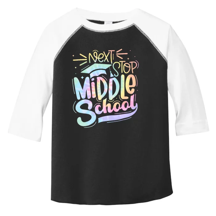 Next Stop Middle School Tie Dye Toddler Fine Jersey T-Shirt