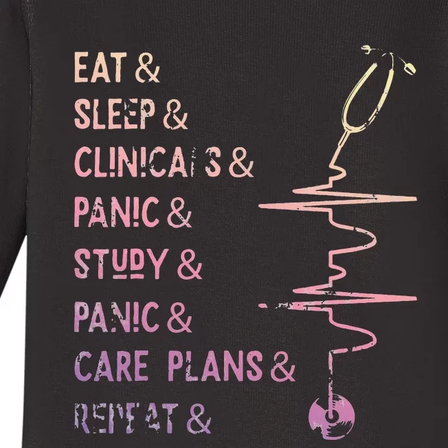 Nursing Student Medical School funny Nurse Baby Long Sleeve Bodysuit