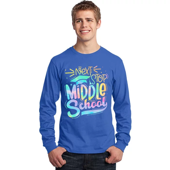 Next Stop Middle School 5th Grade Graduation Last Day Tall Long Sleeve T-Shirt