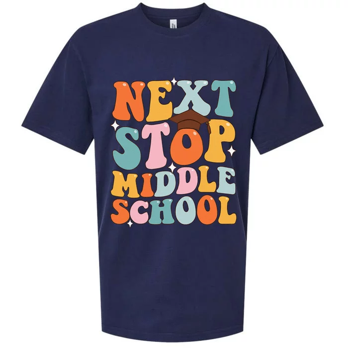 Next Stop Middle School Funny Graduation 5th Grade Sueded Cloud Jersey T-Shirt