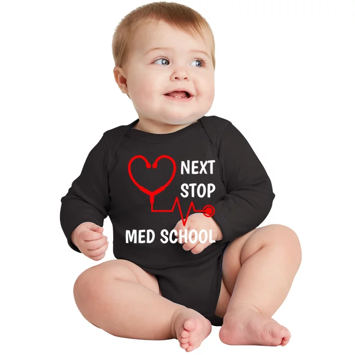 Next Stop Medical School Gift Med School Gift Med Student Gift Baby Long Sleeve Bodysuit