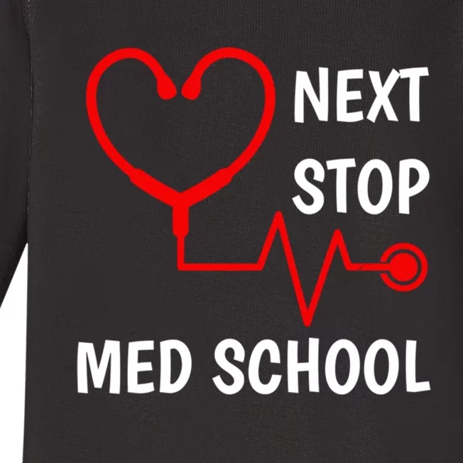 Next Stop Medical School Gift Med School Gift Med Student Gift Baby Long Sleeve Bodysuit