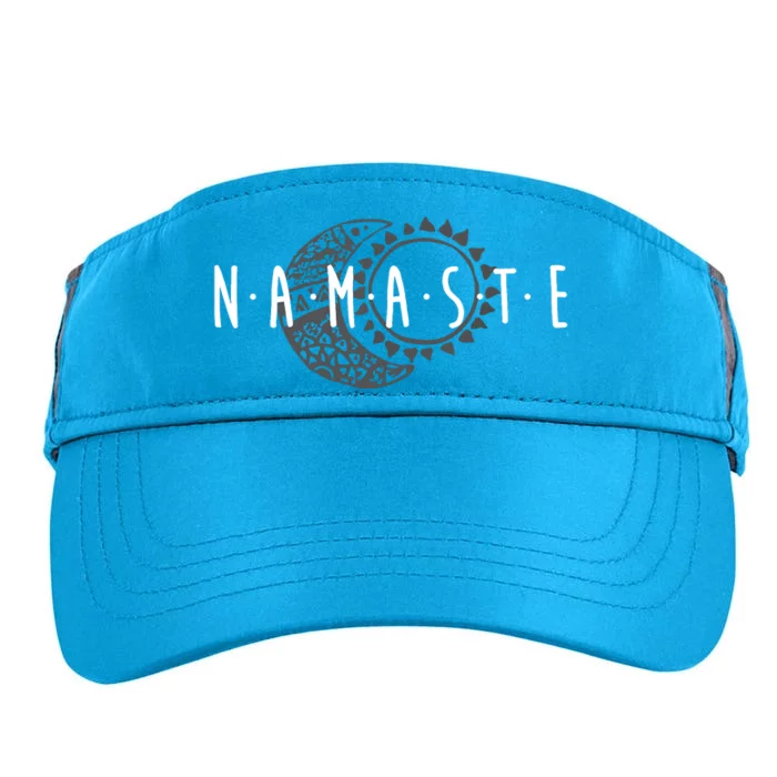 Namaste Sun Moon Cute Boho Hipster Design Yoga Gift Adult Drive Performance Visor