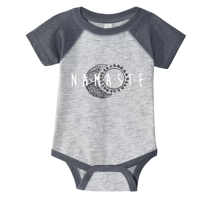 Namaste Sun Moon Cute Boho Hipster Design Yoga Gift Infant Baby Jersey Bodysuit