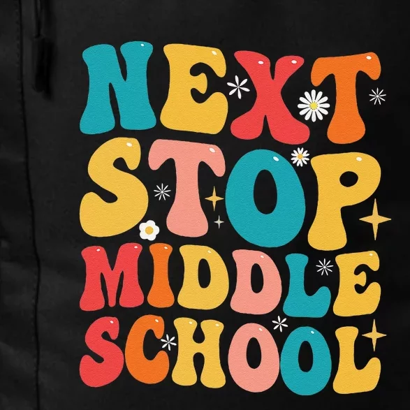 Next Stop Middle School Funny Graduate 5th Grade Graduation Daily Commute Backpack