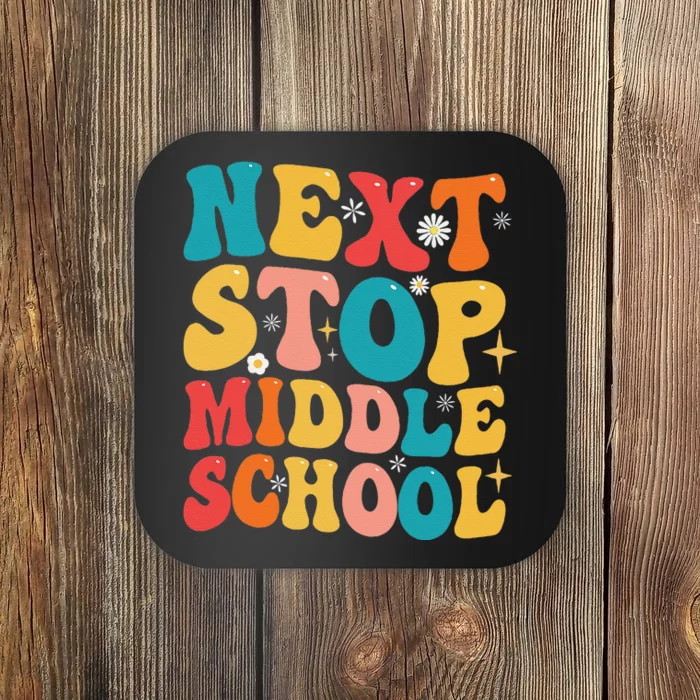 Next Stop Middle School Funny Graduate 5th Grade Graduation Coaster