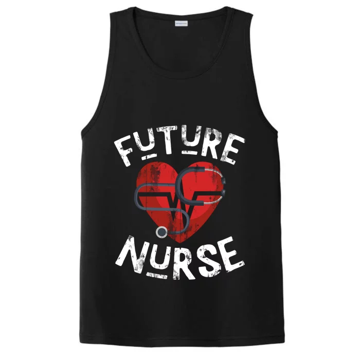 Nursing Student Medical School Love Nurse Cute Gift Performance Tank