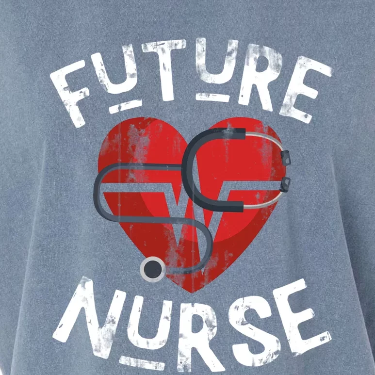 Nursing Student Medical School Love Nurse Cute Gift Garment-Dyed Women's Muscle Tee