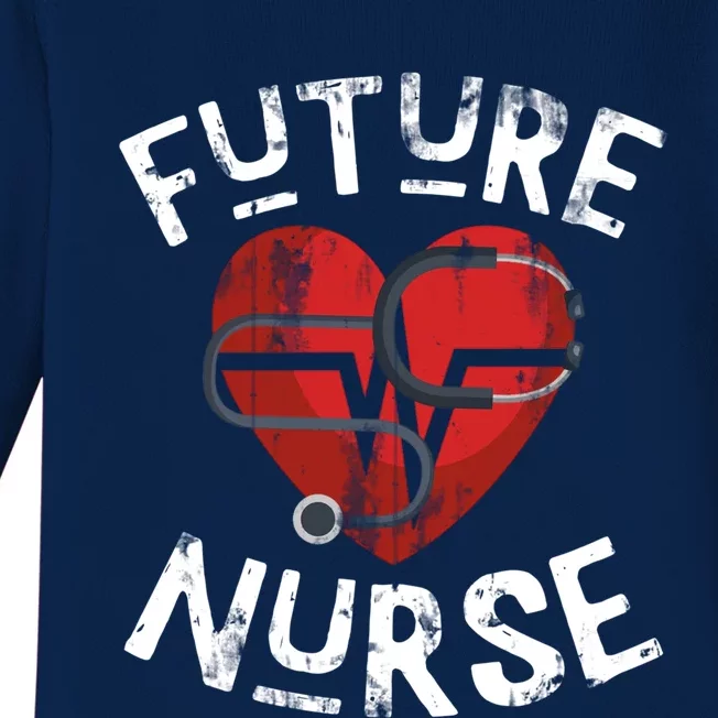 Nursing Student Medical School Love Nurse Cute Gift Baby Long Sleeve Bodysuit