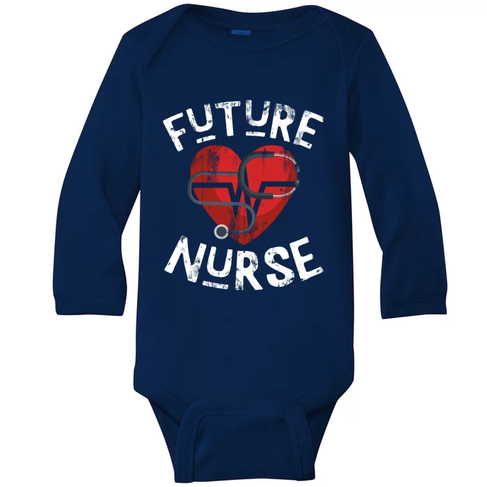 Nursing Student Medical School Love Nurse Cute Gift Baby Long Sleeve Bodysuit