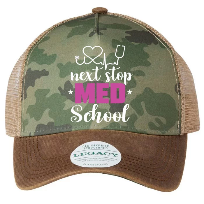 Next Stop Med School Future Doctor Medical Student Gift Legacy Tie Dye Trucker Hat