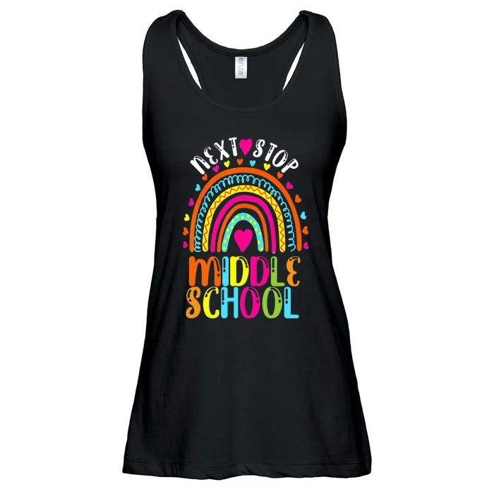 Next Stop Middle School Last Day Of Elementary School Cool Ladies Essential Flowy Tank