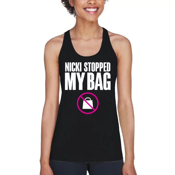 Nicki Stopped My Bag Women's Racerback Tank