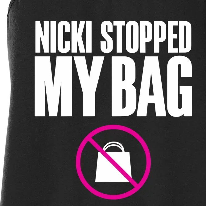 Nicki Stopped My Bag Women's Racerback Tank