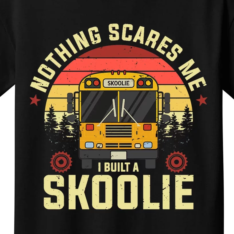 Nothing Scares Me, I Built A Skoolie Premium Kids T-Shirt