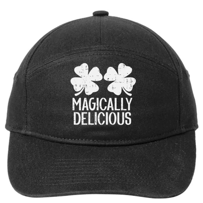 Naughty Shamrocks Magically Delicious St Patricks Day 7-Panel Snapback Hat