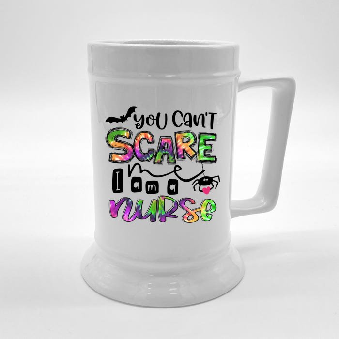 Nothing Scare Me Im A Nurse Funny Halloween Nurse Gift Front & Back Beer Stein