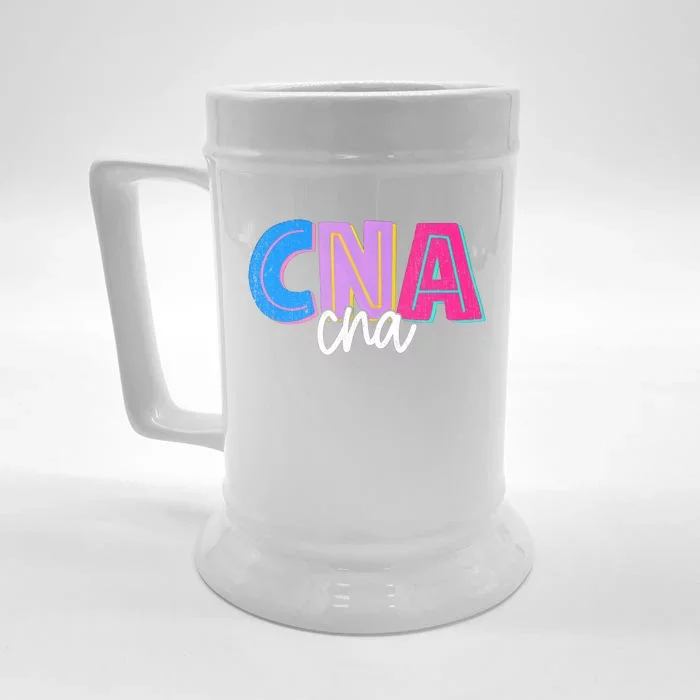 Nothing Scares Me Cna Nurse Job Lover Love Cna Nurse Gift Front & Back Beer Stein