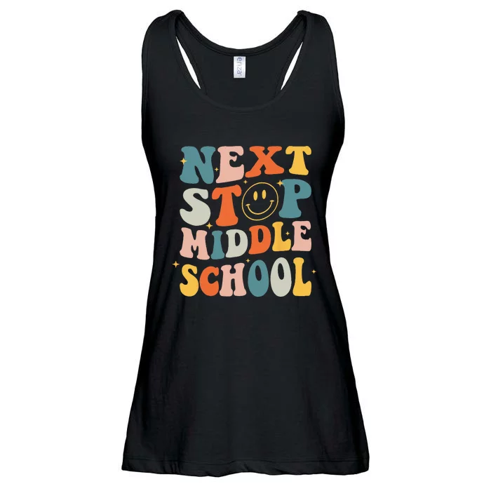 Next Stop Middle School Graduation Last Day Of School Ladies Essential Flowy Tank