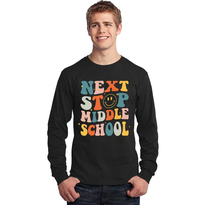 Next Stop Middle School Graduation Last Day Of School Tall Long Sleeve T-Shirt