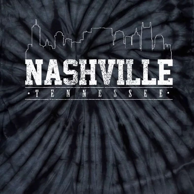 Nashville Skyline Music City Tennessee Gift Tie-Dye T-Shirt