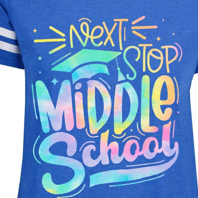 Next Stop Middle School Graduation Last Day Of School Kids Enza Ladies Jersey Football T-Shirt