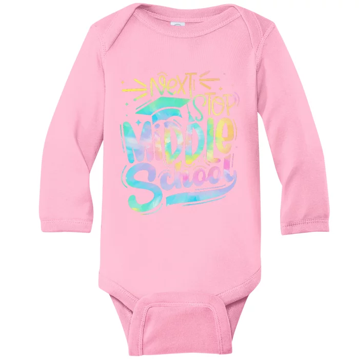 Next Stop Middle School Graduation Last Day Of School Baby Long Sleeve Bodysuit